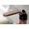 Kingston Brass KSD282KLAC Single-Handle Bathroom Faucet with Push Pop-Up, Matte Black/Antique Copper KSD282KLAC - alternate 6